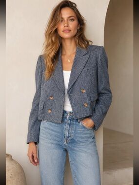 Free People Tailored Heritage Blazer